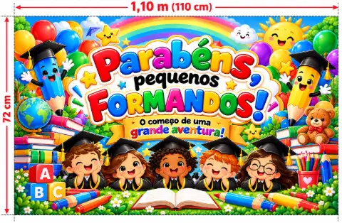 PAINEL DECORATIVO FORMATURA EDUCAÇÃO INFANTIL — amostra 1: O que é