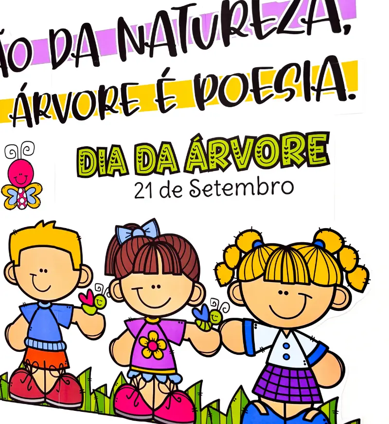 Painel Dia da Árvore: Árvore é Poesia em PDF — amostra 2: O que vem no material