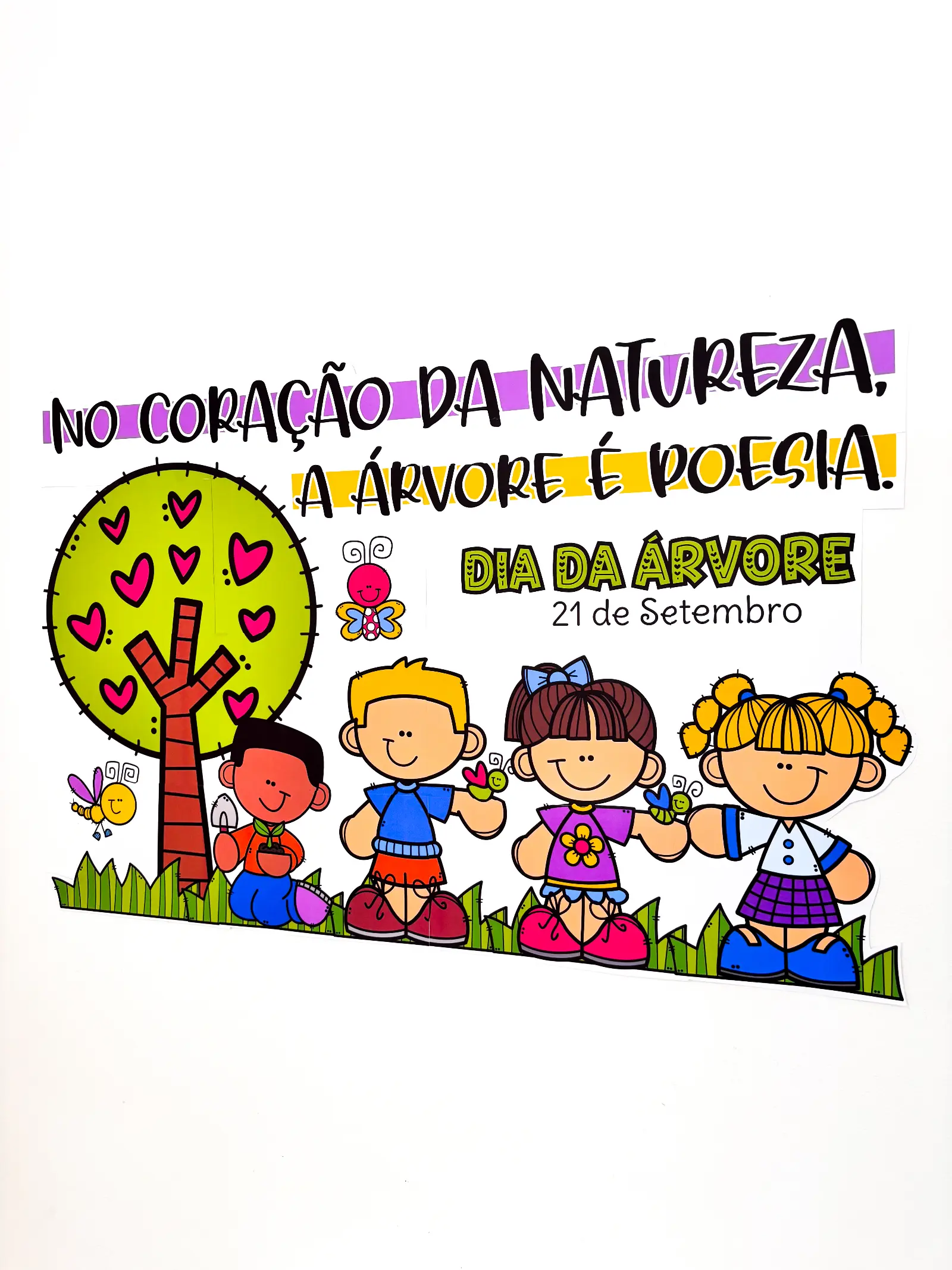 Painel dia da Árvore - No coração da Natureza — amostra 1: Nosso painel do Dia da Árvore foi pensado para encantar,…