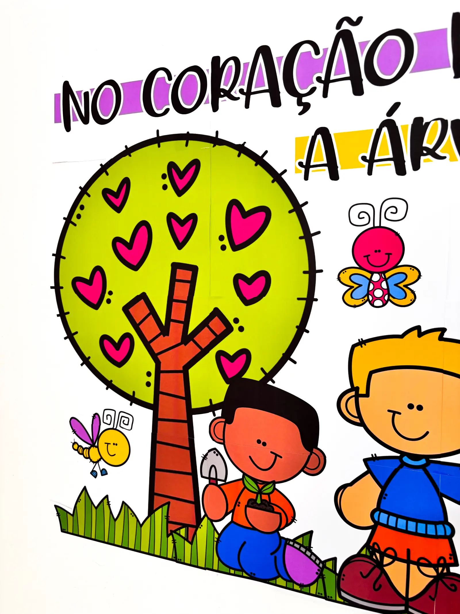 Painel dia da Árvore - No coração da Natureza — amostra 3: Nosso painel do Dia da Árvore foi pensado para encantar,…
