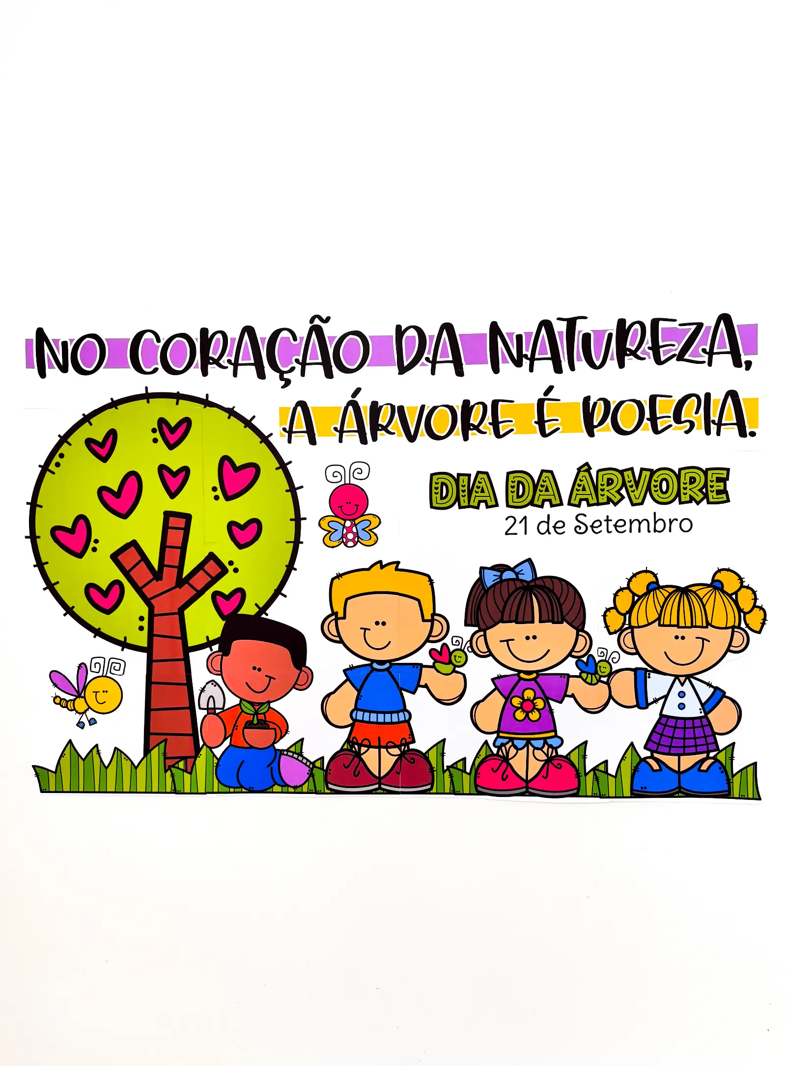 Painel dia da Árvore - No coração da Natureza — capa do material
