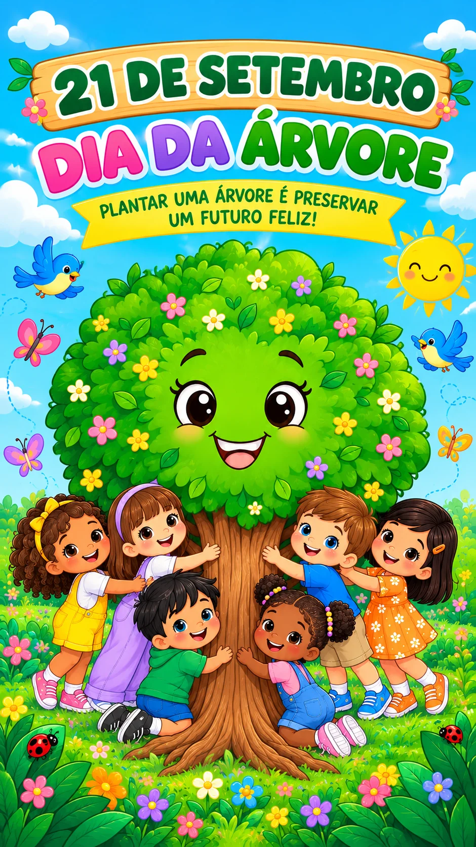 PAINEL DIA DA ÁRVORE PARA EDUCAÇÃO INFANTIL E 1º ANO — amostra 1: 🌳 O que está incluso