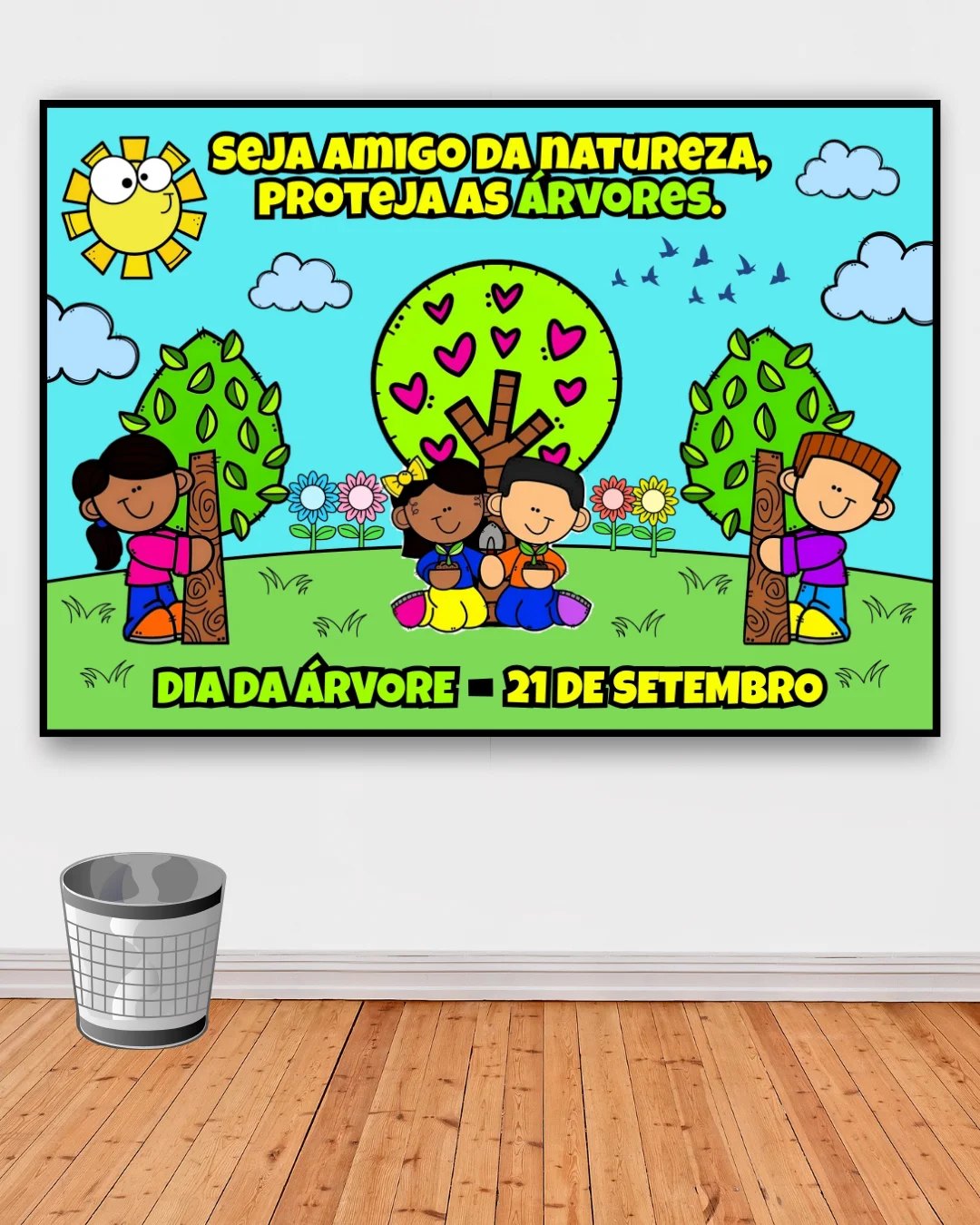 Painel dia da árvore – PDF para Imprimir — Datas comemorativas para Educação Infantil: Um painel lindo e educativo para…