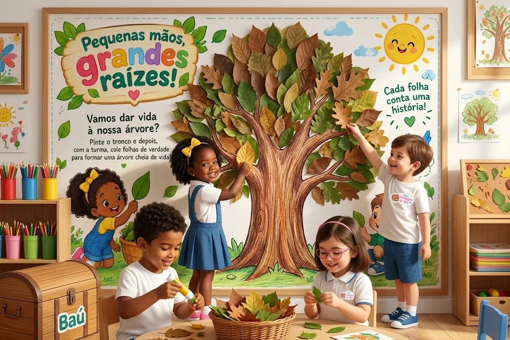 Painel Dia da Árvore – Pequenas Mãos, Grandes Raízes — amostra 1: O que é o material?