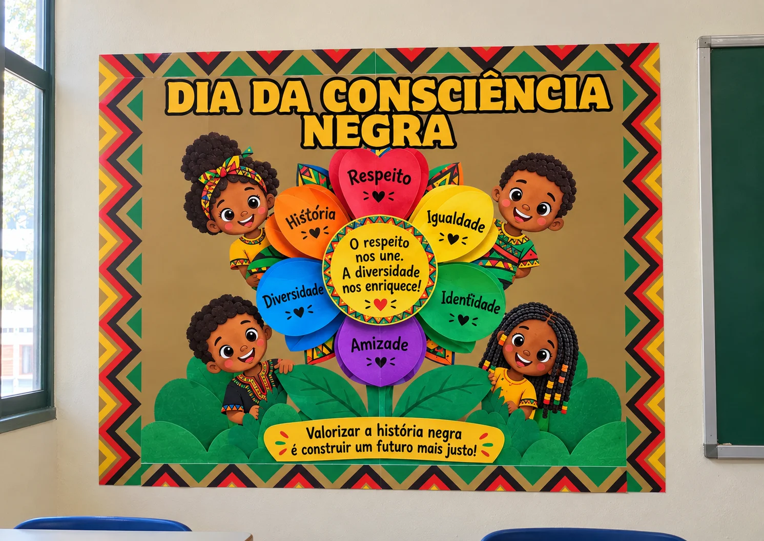 Painel Dia da Consciência Negra para Imprimir - 20 de novembro — capa do material