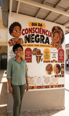 Painel Dia da Consciência Negra - Recurso Pedagógico — capa do material