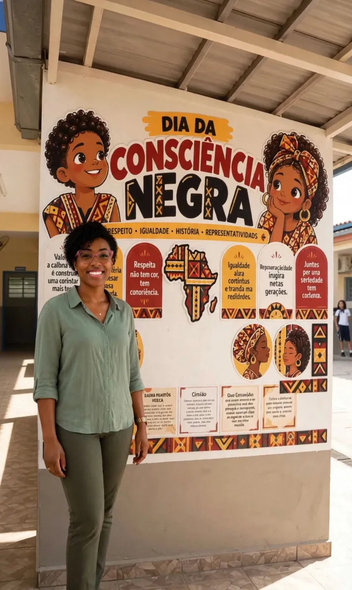 Painel Dia da Consciência Negra - Recurso Pedagógico — Datas comemorativas para Todas as séries: O Painel Dia da…