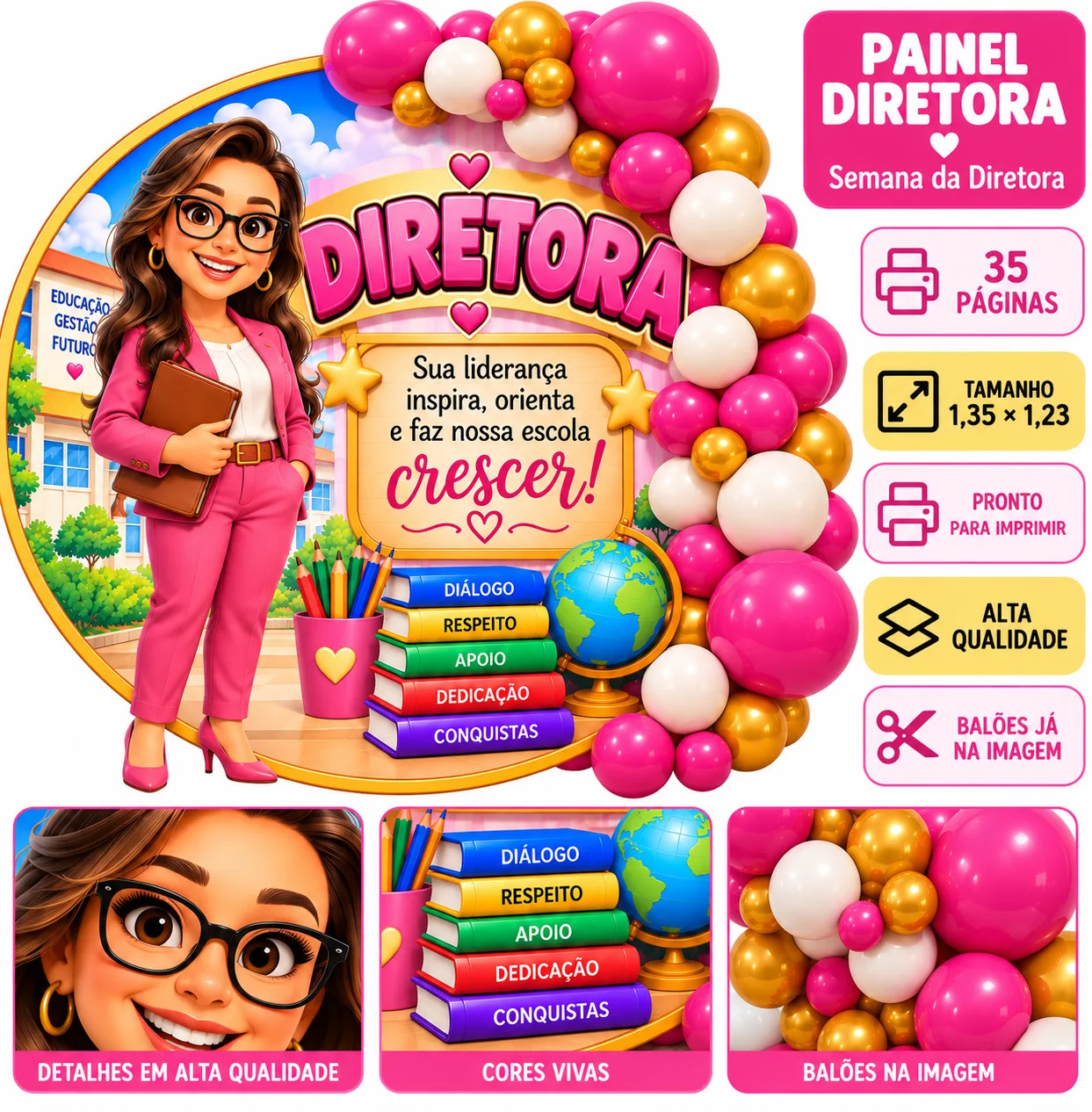 PAINEL – DIA DA DIRETORA ✨💖 Uma homenagem especial. — amostra 1: Uma homenagem especial para quem lidera com amor,… PAINEL – DIA DA DIRETORA ✨💖 Uma homenagem especial. — amostra 1: Uma homenagem especial para quem lidera com amor,…