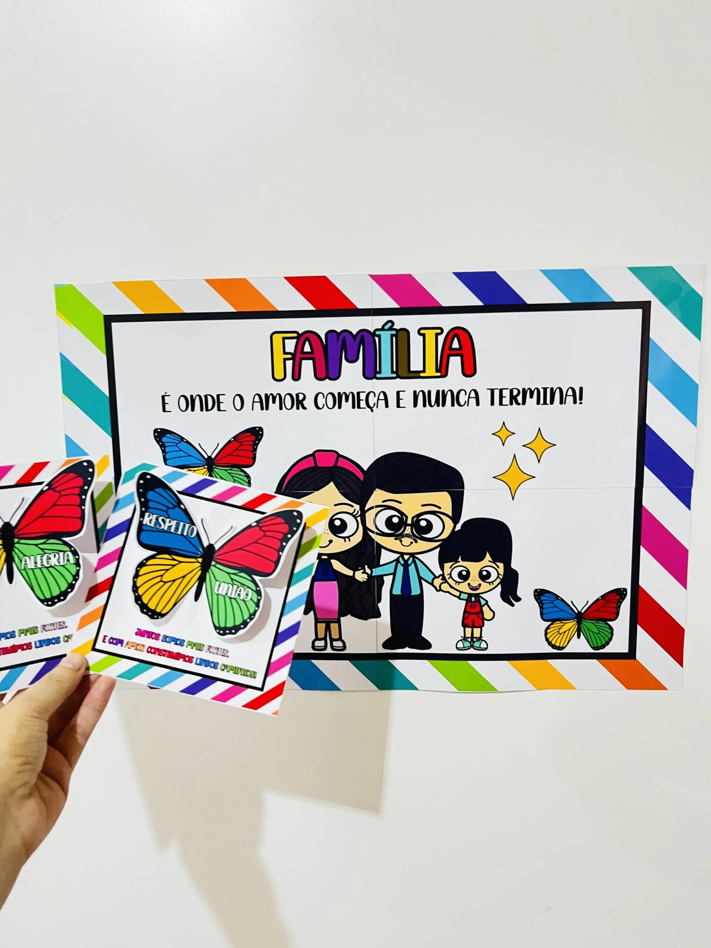 Painel dia da família É onde o amor começa — amostra 4: PAINEL DIA DA FAMÍLIA – CELEBRE O AMOR QUE EXISTE EM CADA LAR