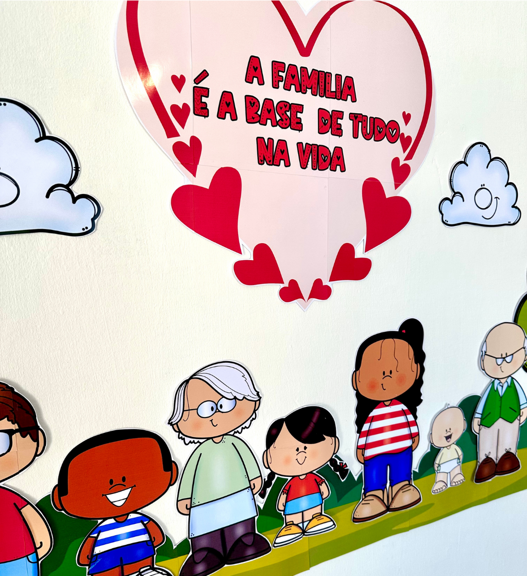 Painel Dia da Família em PDF para Educação Infantil — amostra 3: Como usar em sala de aula