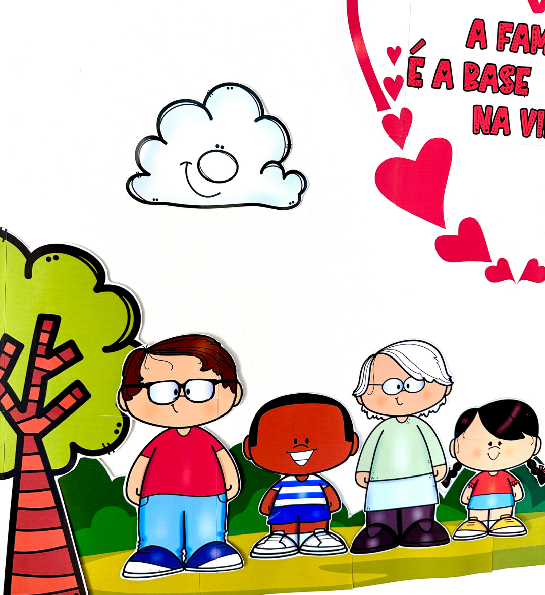 Painel Dia da Família em PDF para Educação Infantil — amostra 4: Para quem é indicado
