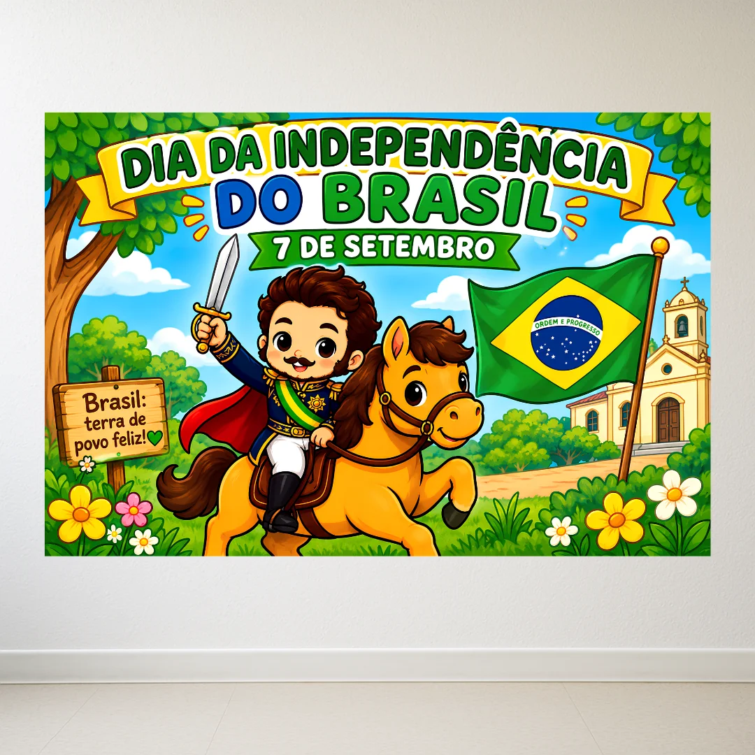 Painel Dia da Independência do Brasil – 7 de Setembro — amostra 2: Deixe a escola ainda mais especial para o 7 de Setembro…