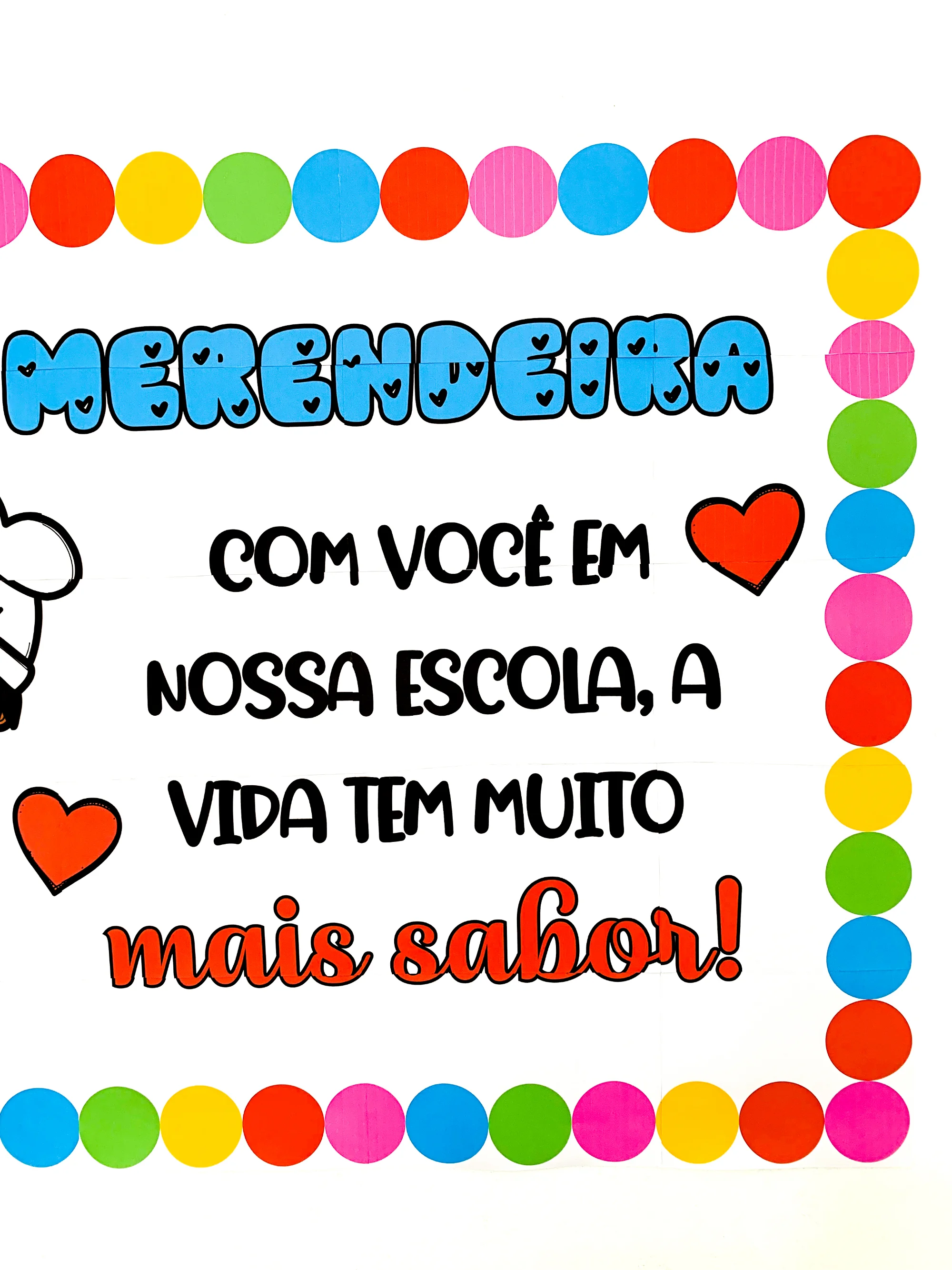 Painel Dia da Merendeira Educação Infantil PDF — amostra 3: Celebre o Dia da Merendeira com um painel decorativo especial…