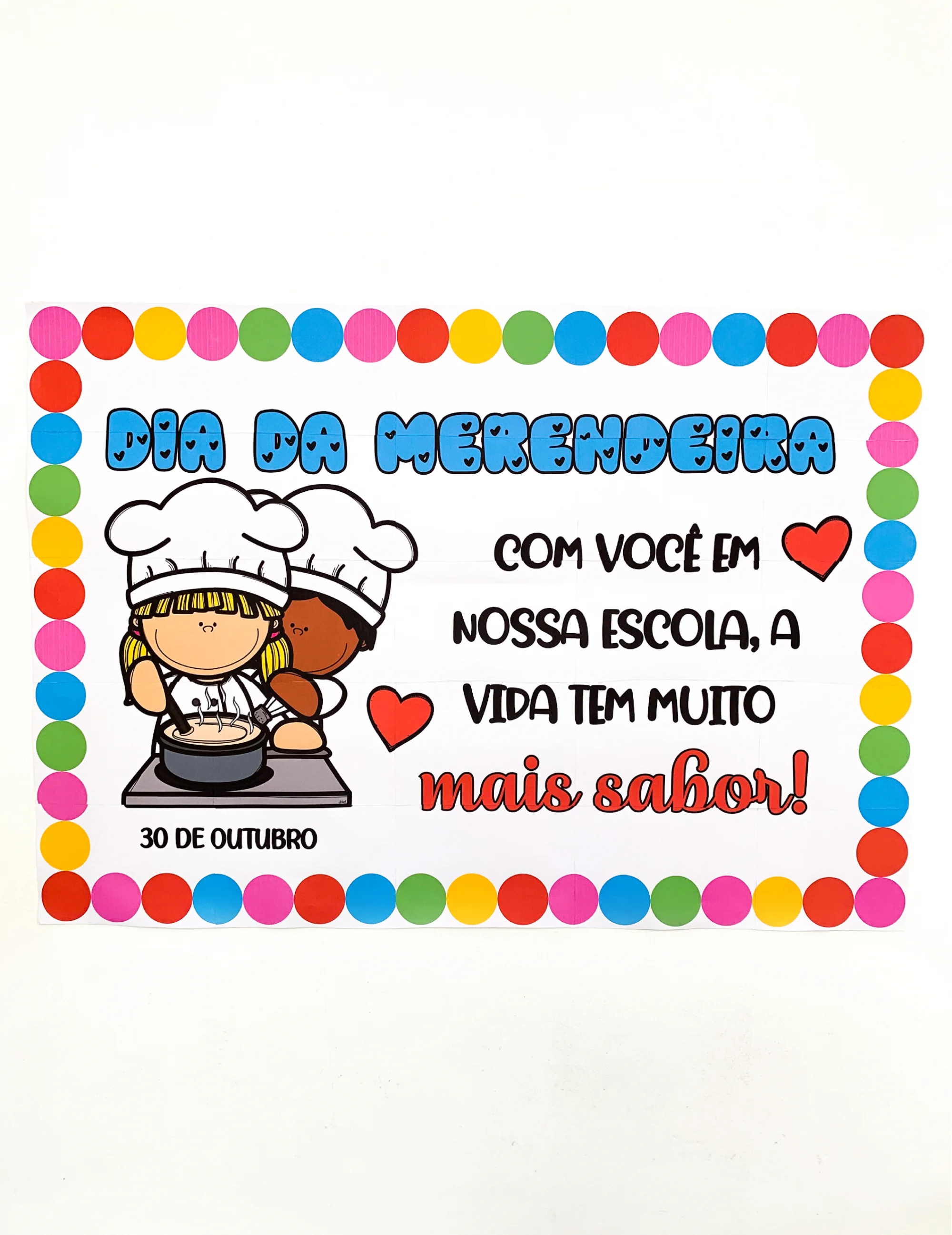 Painel Dia da Merendeira Educação Infantil PDF — Alfabetização para Educação Infantil: Celebre o Dia da Merendeira com um…