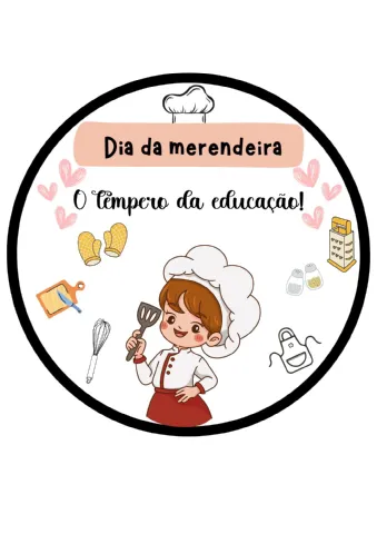 ✨ Painel “Dia da Merendeira – O Tempero da Educação” ✨ — capa do material