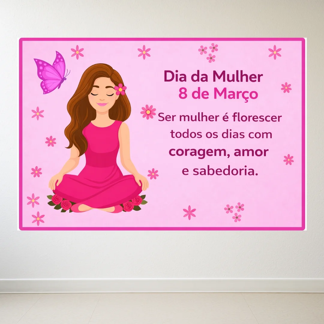 Painel Dia da Mulher - Florescer – PDF para Imprimir — amostra 2: Sobre o Painel Dia da Mulher - Florescer