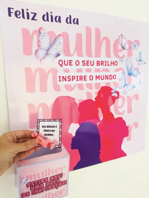 Painel Dia da Mulher - Que seu brilho inspire o mundo — capa do material