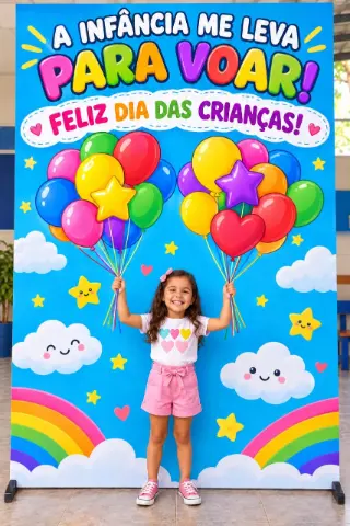 Painel Dia Das Crianças – “A Infância Me Leva Para Voar!” — capa do material