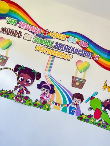Painel Dia das Crianças — amostra 3: Lindo painel para decorar seu ambiente escolar e comemorar este dia tão especial