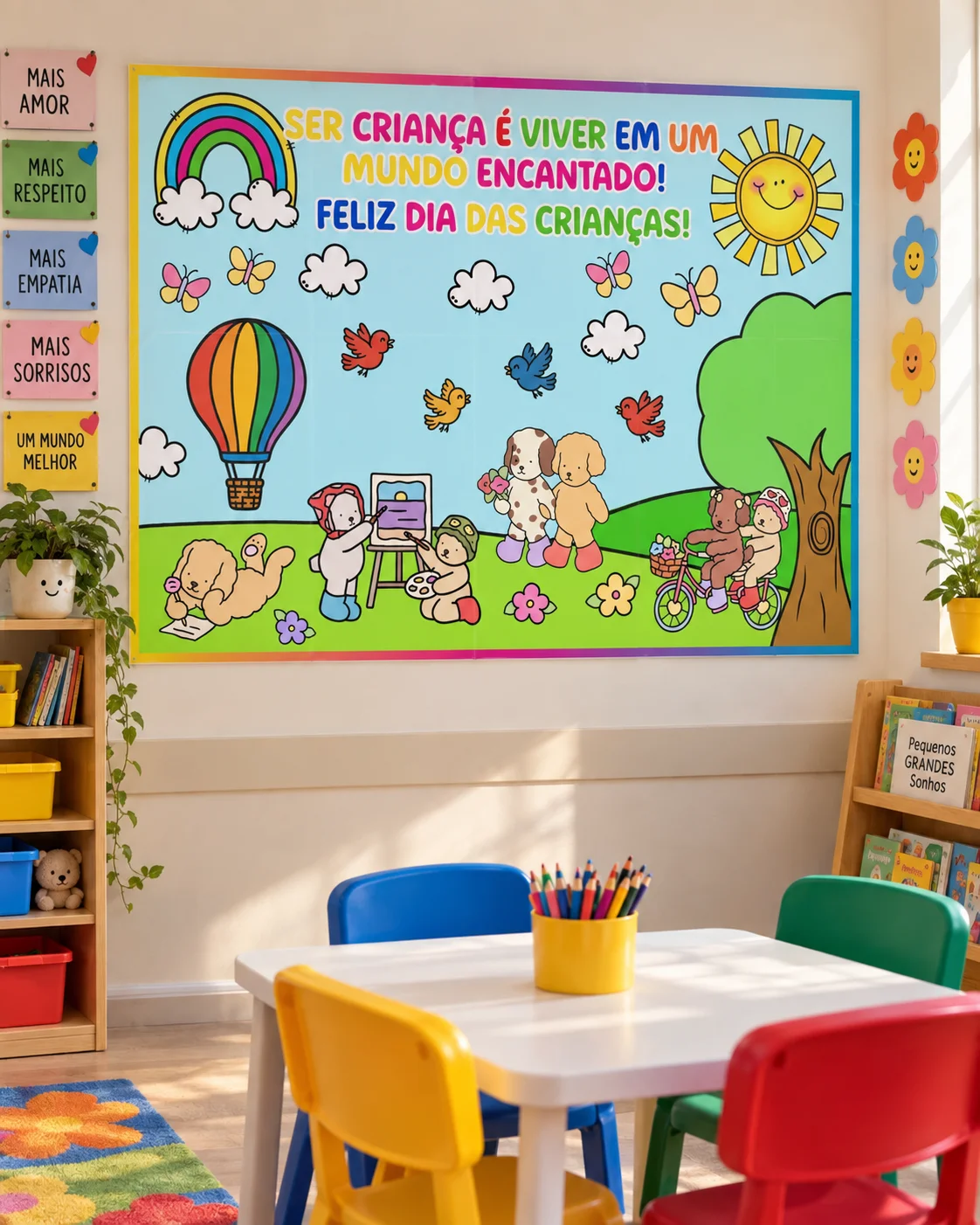 PAINEL DIA DAS CRIANÇAS – BOBBIE GOODS COLORIDO — Alfabetização para Educação Infantil: Deixe a sua sala de aula ainda mais…