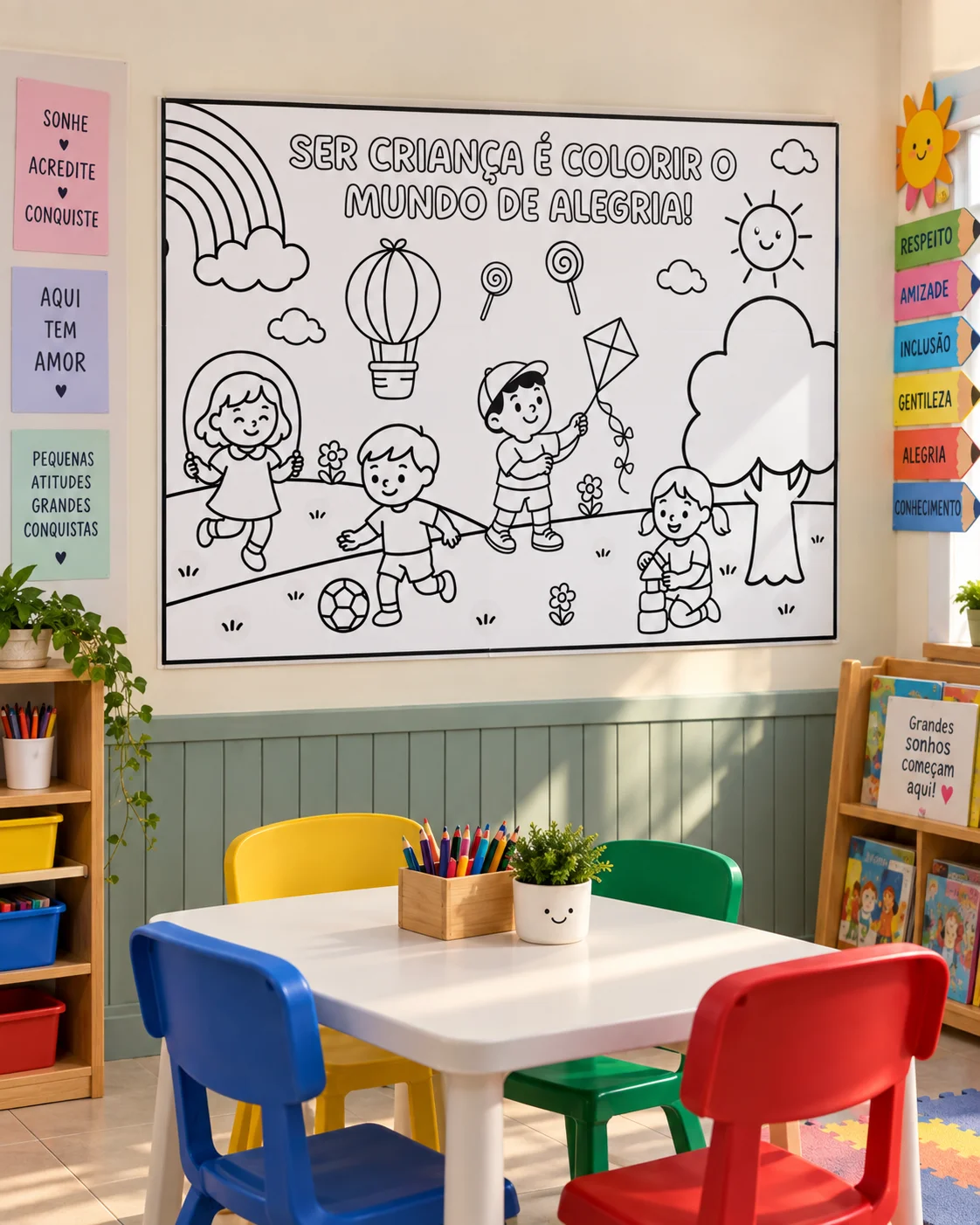 PAINEL DIA DAS CRIANÇAS PARA COLORIR – GOODS — Alfabetização para Educação Infantil: Deixe o Dia das Crianças ainda mais…