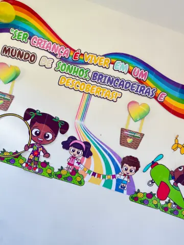 Painel Dia das Crianças para decorar a escola — capa do material