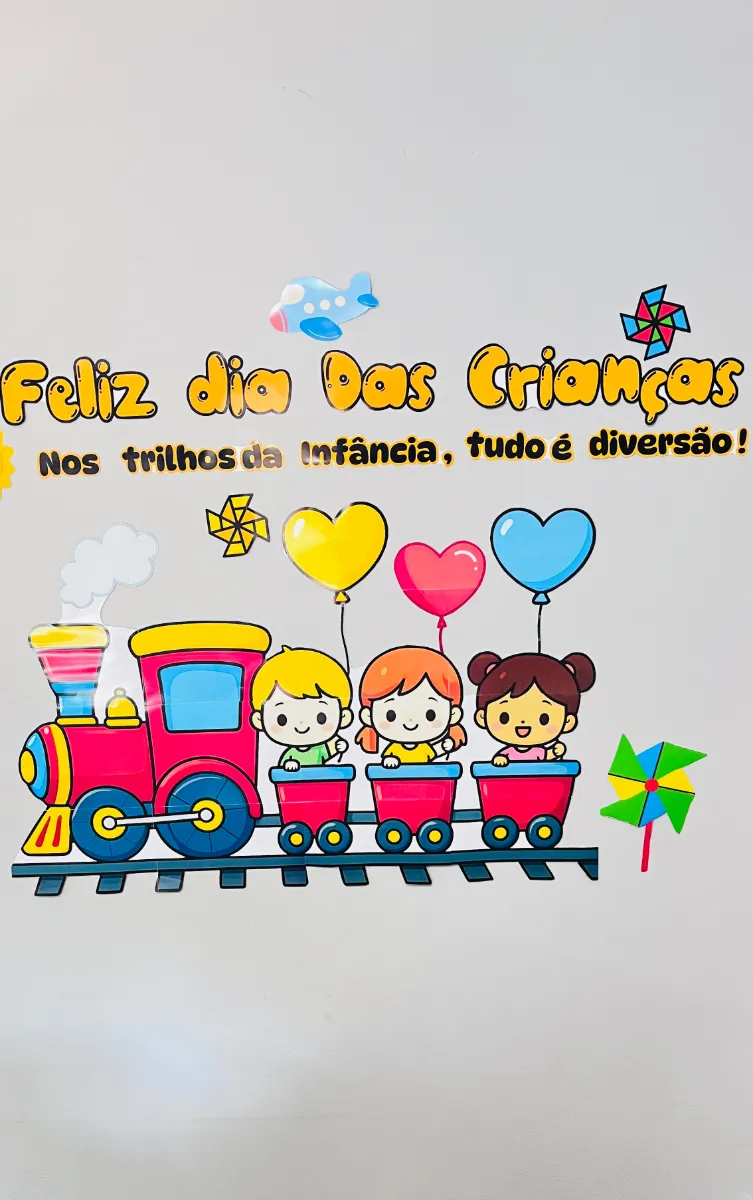 Painel Dia das Crianças para Imprimir em PDF – Decoração Infantil Colorida — amostra 1: Um painel colorido para transformar…
