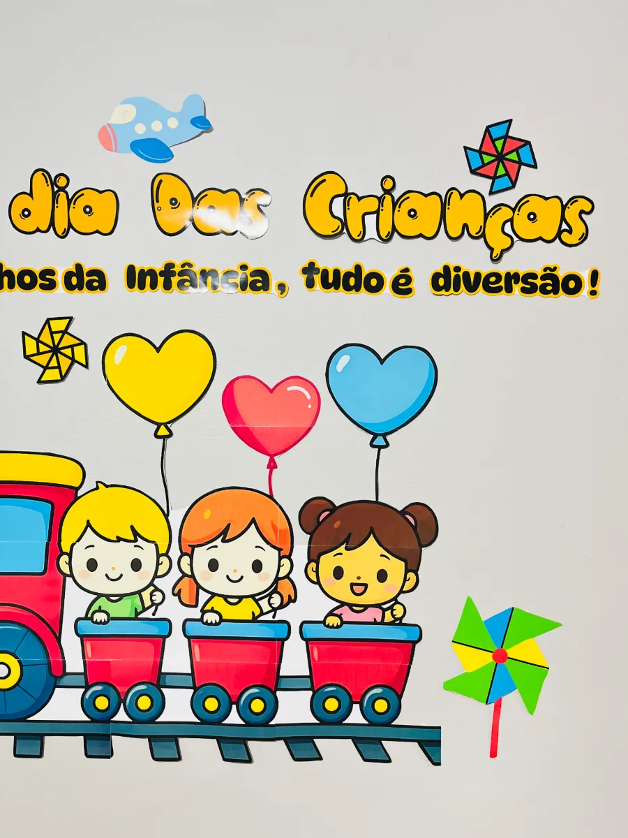 Painel Dia das Crianças para Imprimir em PDF – Decoração Infantil Colorida — amostra 2: Um painel colorido para transformar…