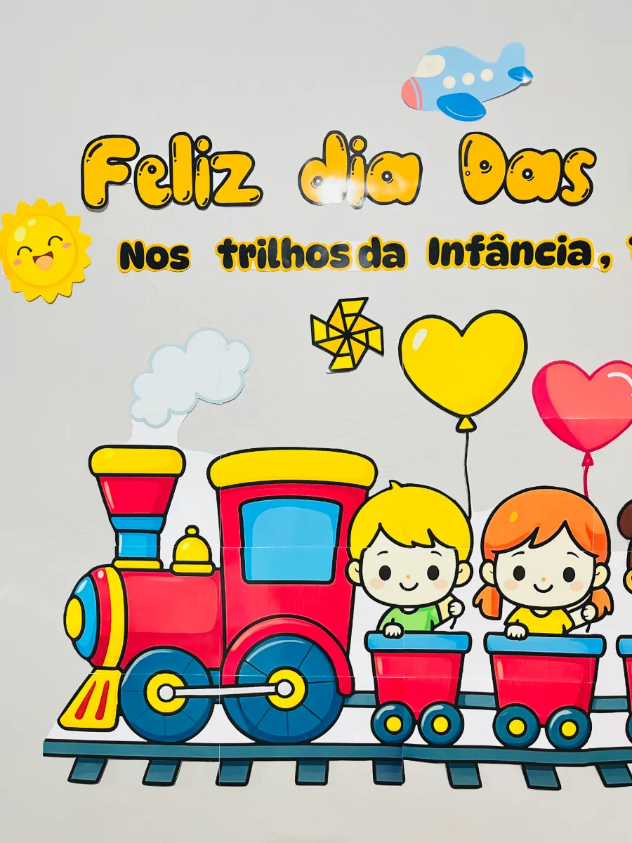 Painel Dia das Crianças para Imprimir em PDF – Decoração Infantil Colorida — amostra 3: Um painel colorido para transformar…