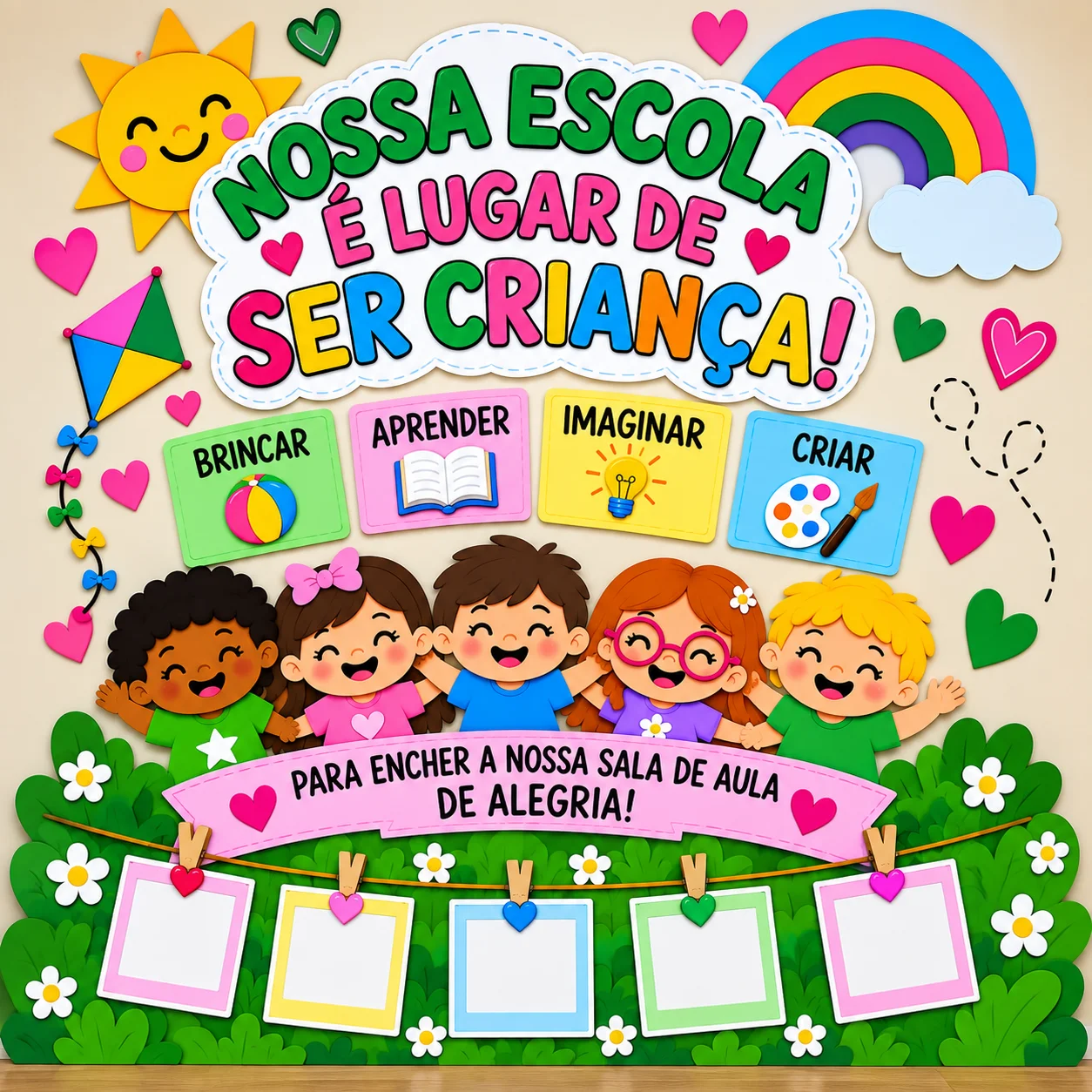 Painel dia das crianças para sala de aula — capa do material