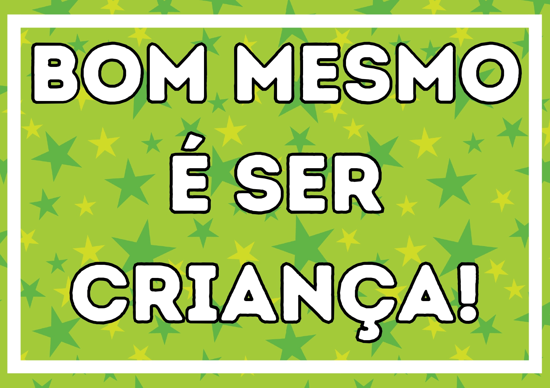 Painel dia das crianças – PDF para Imprimir — amostra 2: Formato e entrega
