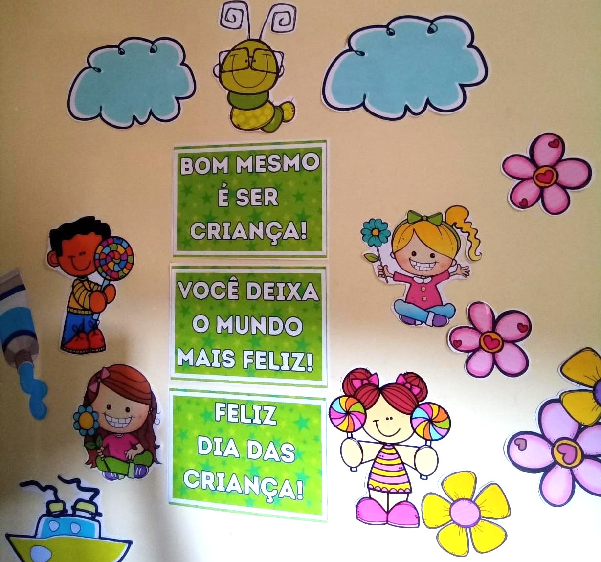 Painel dia das crianças – PDF para Imprimir — Datas comemorativas para Todas as séries: PAINEL DIA DAS CRIANÇAS "VOCÊ DEIXA…