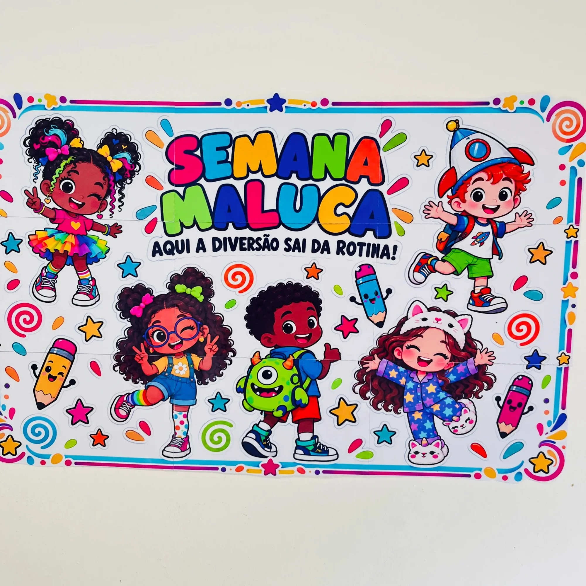 Painel Dia das Crianças :Semana Maluca Educação Infantil — capa do material