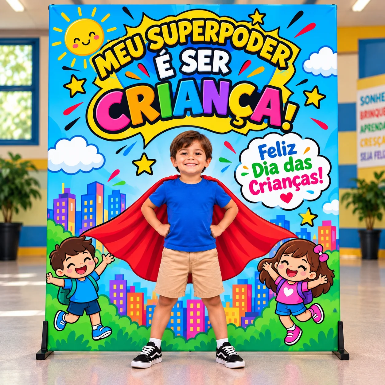 Painel Dia das Crianças – Super Poder | BNCC — amostra 3: Uma proposta linda e divertida para deixar a comemoração do dia…