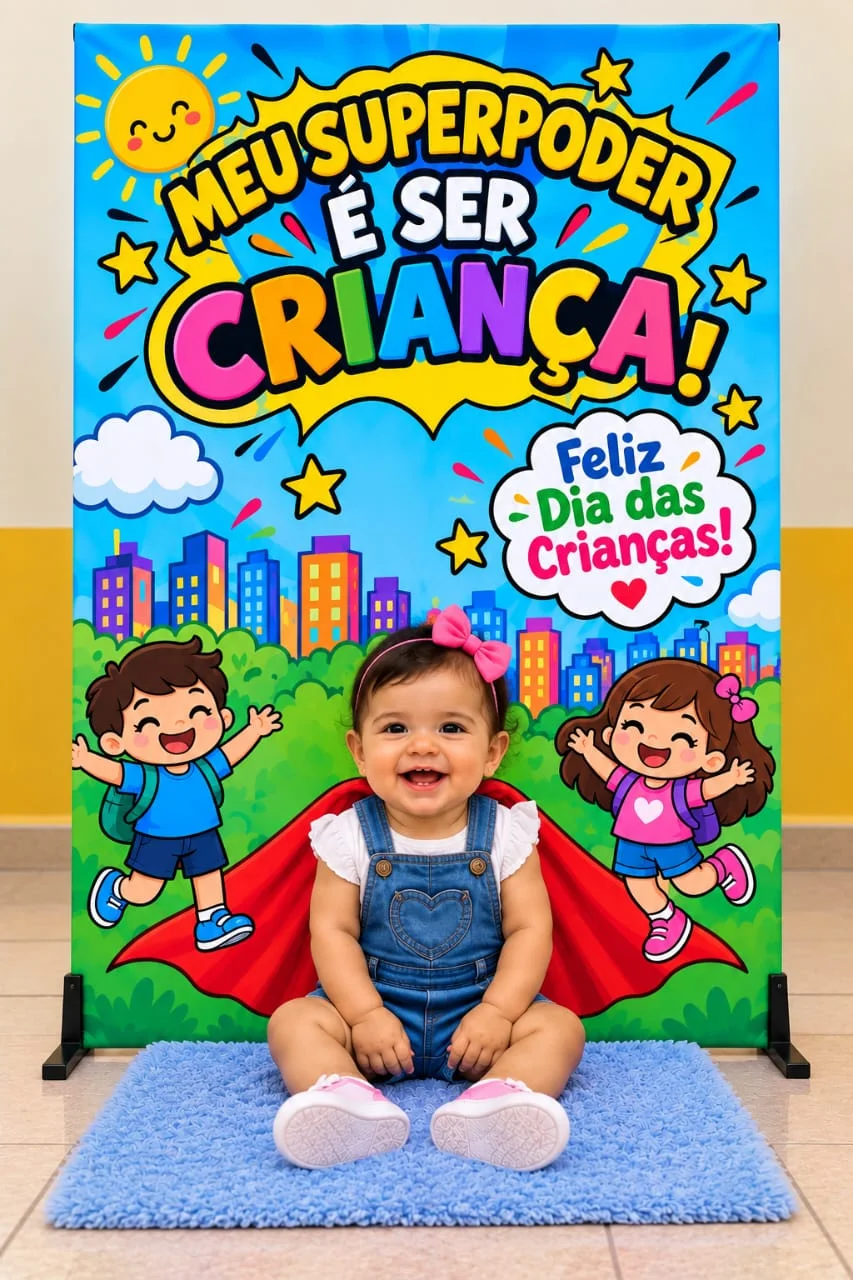 Painel Dia das Crianças Super Poder para Fotos — amostra 2: Painel Dia das Crianças Super Poder em PDF, com versões de 9,… Painel Dia das Crianças Super Poder para Fotos — amostra 2: Painel Dia das Crianças Super Poder em PDF, com versões de 9,…