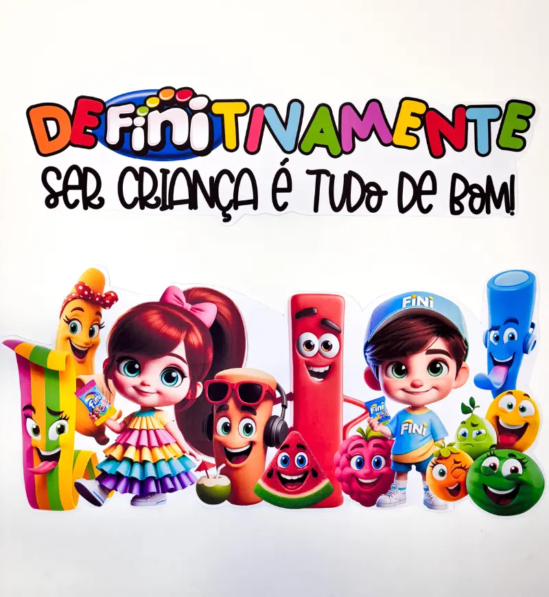 Painel Dia das Crianças Tema Fini em PDF para Imprimir — capa do material