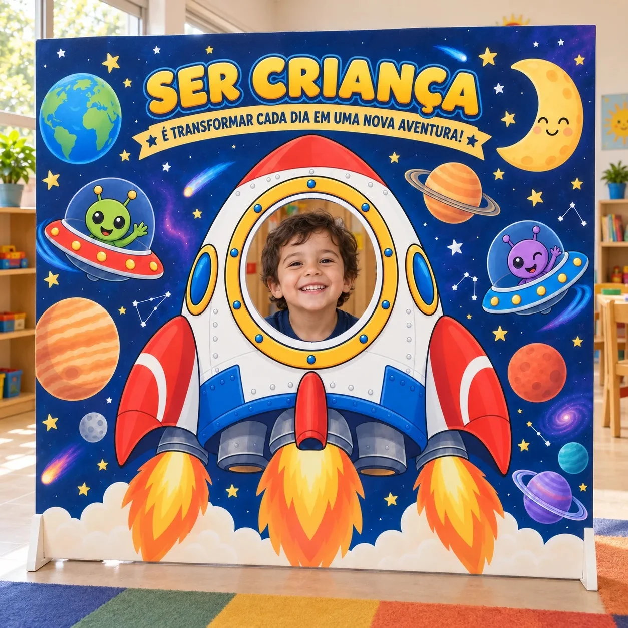 Painel Dia das Crianças Universo infantil — capa do material