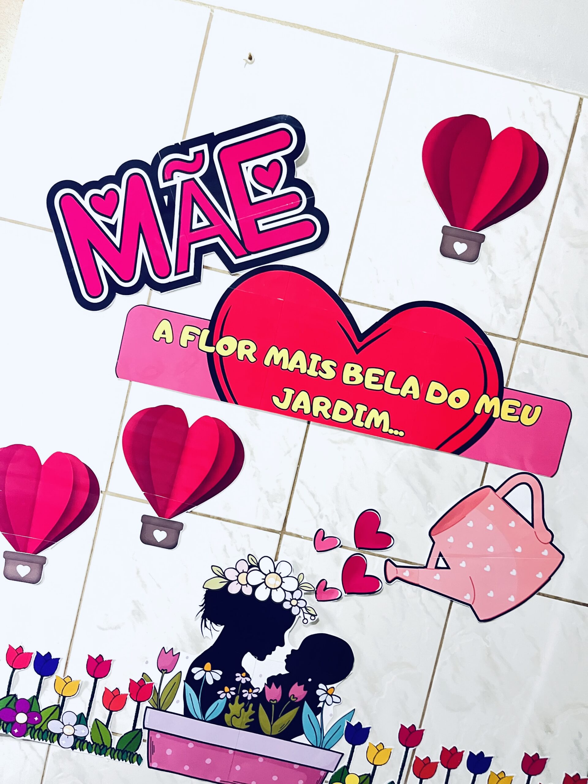 Painel dia das mães – Material Pedagógico — amostra 2: Formato e entrega