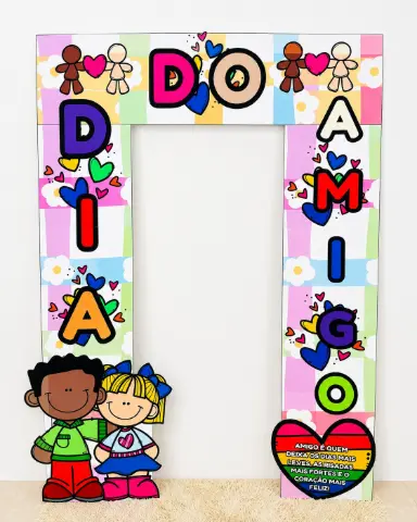 Painel Dia do Amigo PDF | Decoração Escolar — capa do material
