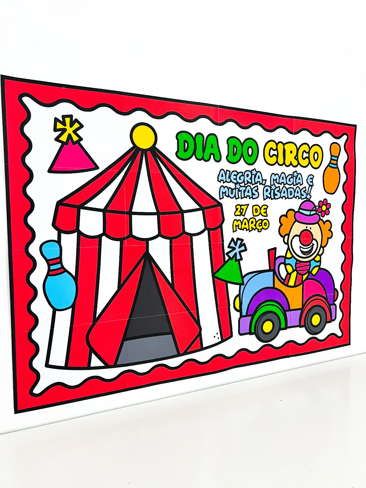 Painel Dia do Circo decoração sala de aula educação infantil PDF para imprimir — amostra 1: Recurso pedagógico ideal para…