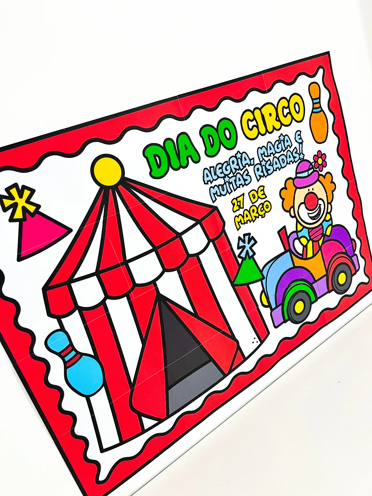 Painel Dia do Circo decoração sala de aula educação infantil PDF para imprimir — amostra 4: Recurso pedagógico ideal para…