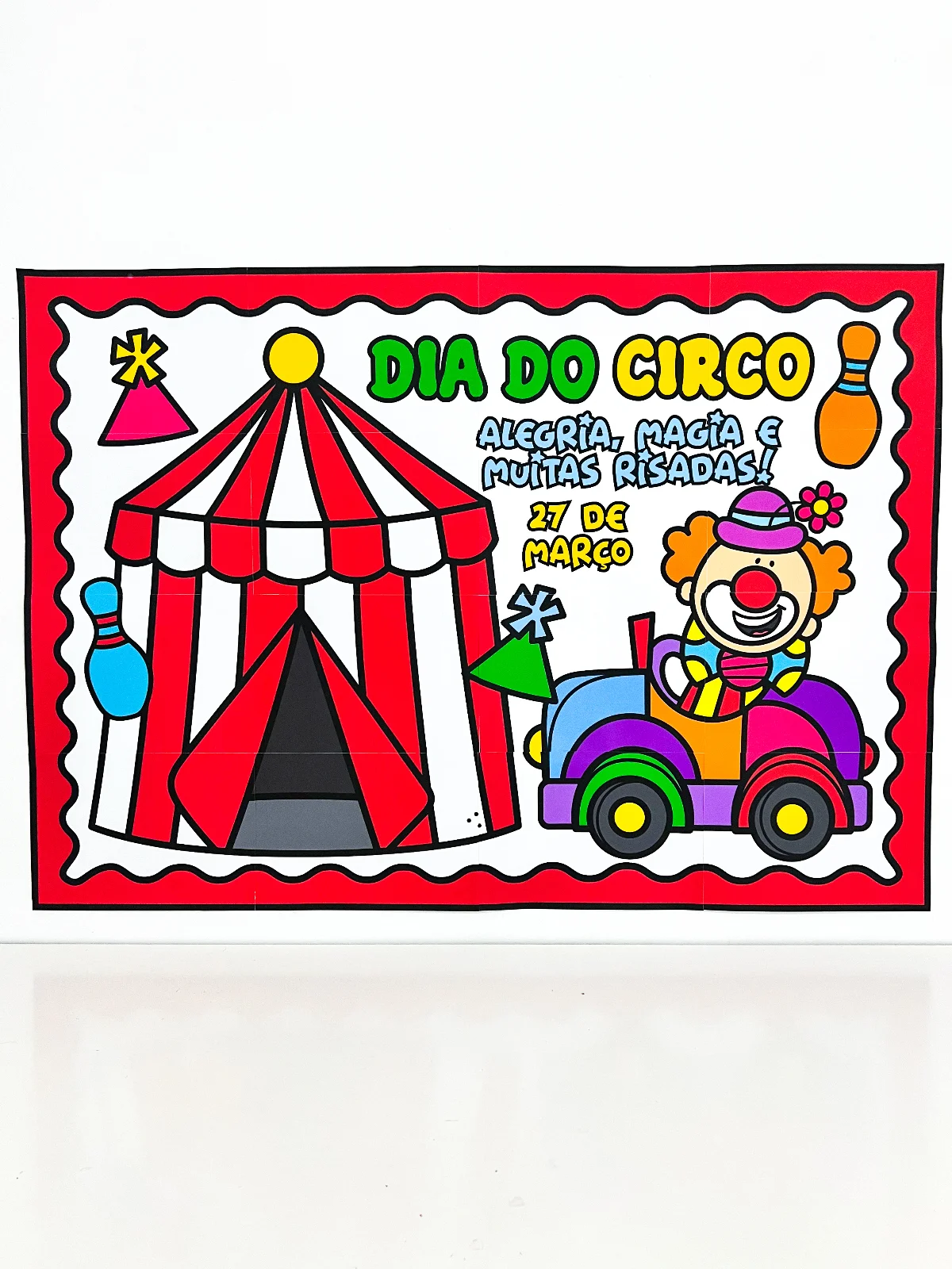 Painel Dia do Circo decoração sala de aula educação infantil PDF para imprimir — Datas comemorativas para Educação…