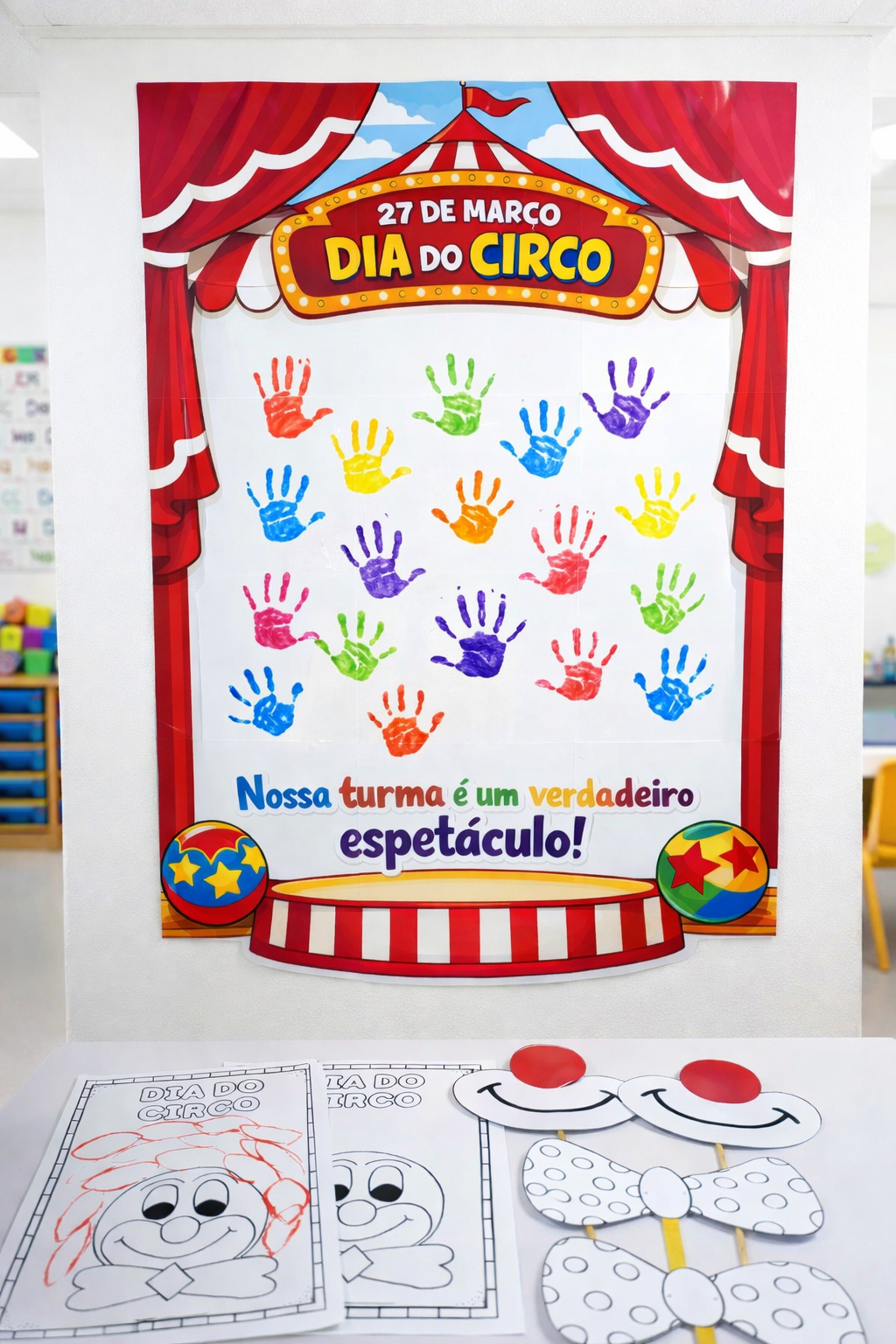 Painel dia do circo – PDF para Imprimir | Educação Infantil — amostra 1: O que vem no material Painel dia do circo – PDF para Imprimir | Educação Infantil — amostra 1: O que vem no material