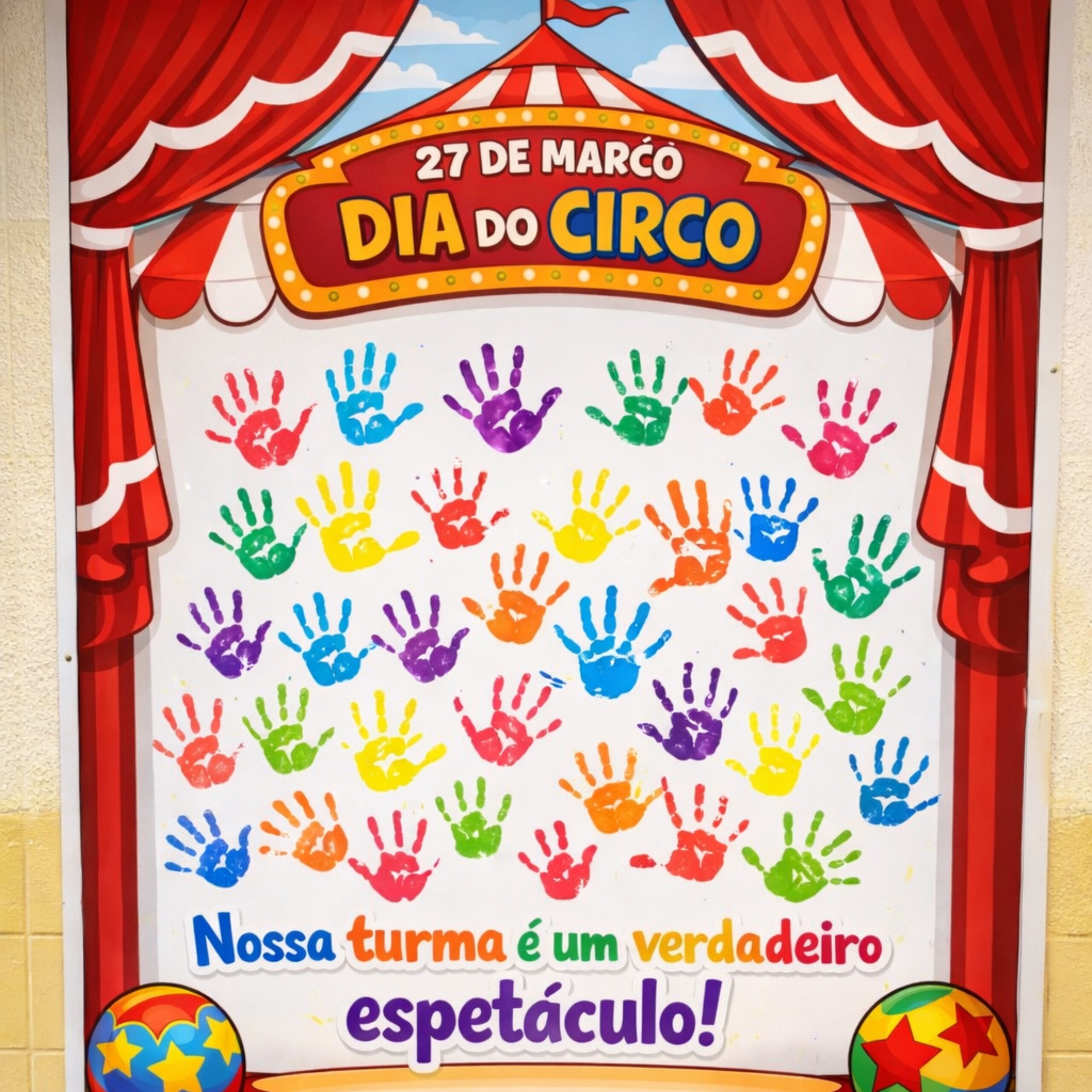 Painel dia do circo – PDF para Imprimir | Educação Infantil — Datas comemorativas para Educação Infantil: Transforme sua…