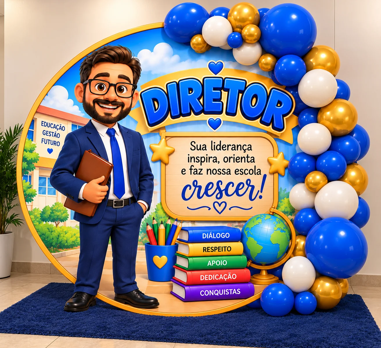PAINEL – DIA DO DIRETOR ✨💙 🎓 Uma homenagem especial. — capa do material