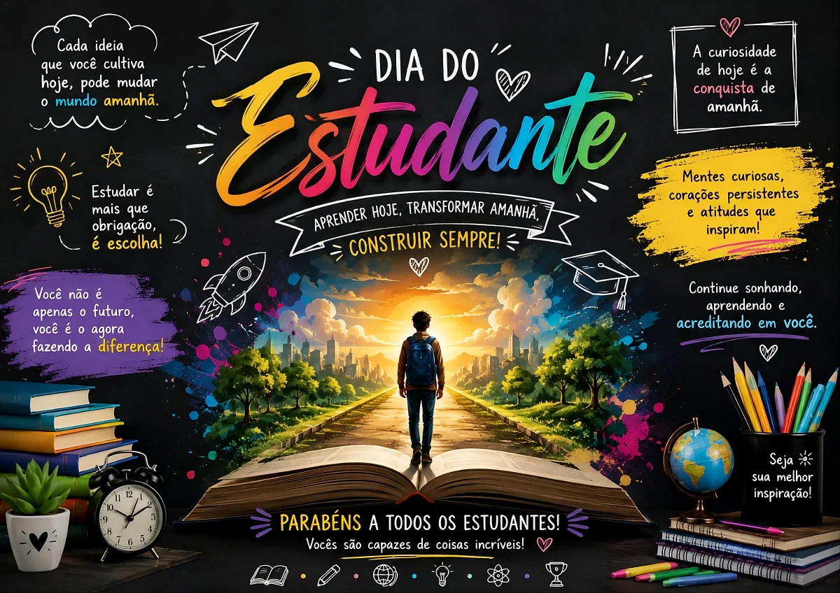 🎓✨ Painel Dia do Estudante – 20 Folhas A4 ✨🎓 — Alfabetização para Educação Infantil: 🎓✨ Painel Dia do Estudante – 20…