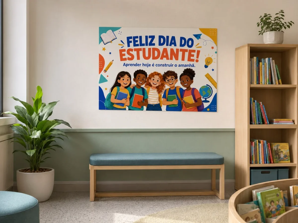 Painel Dia do Estudante — capa do material