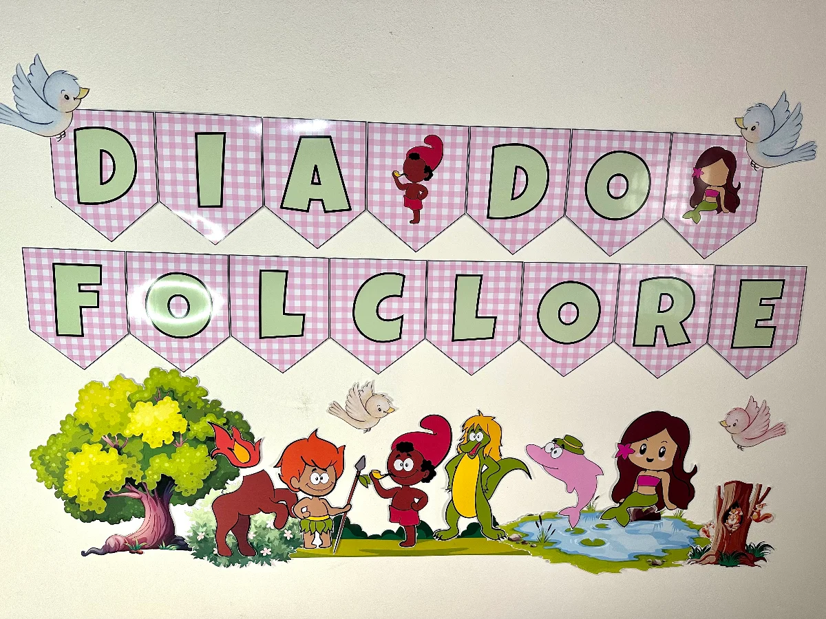 Painel Dia do Folclore - Pdf Ampliado – Atividade Pedagógica — amostra 4: Transforme a decoração da sua escola ou sala de…
