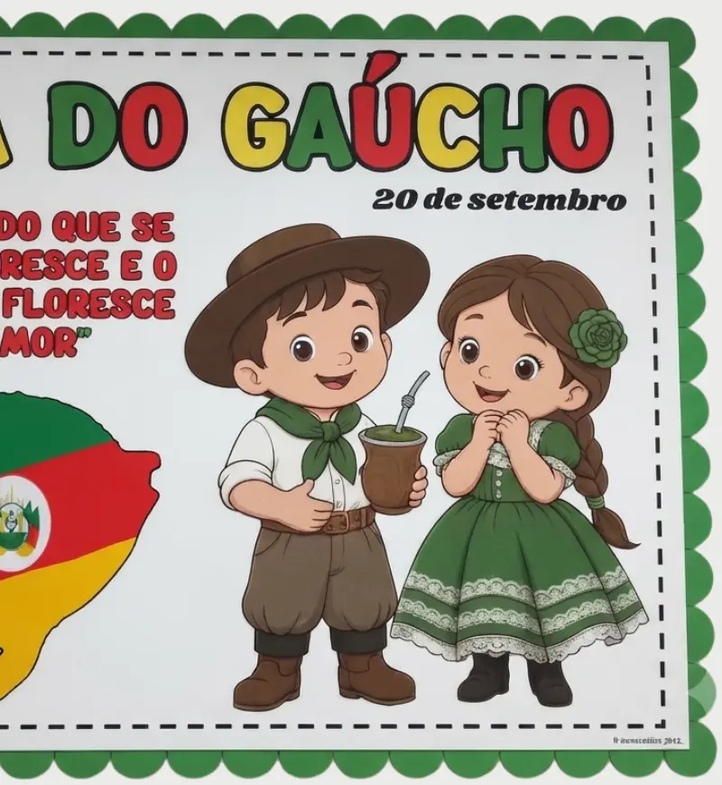 Painel Dia do Gaúcho em PDF para Imprimir – Farroupilha — amostra 2: O que vem no material