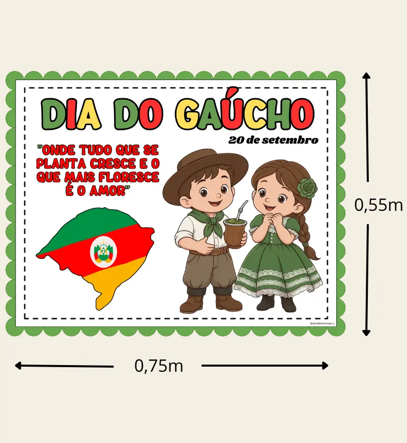 Painel Dia do Gaúcho em PDF para Imprimir – Farroupilha — amostra 4: Para quem é indicado